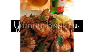 Креветки с чесноком и острым перцем