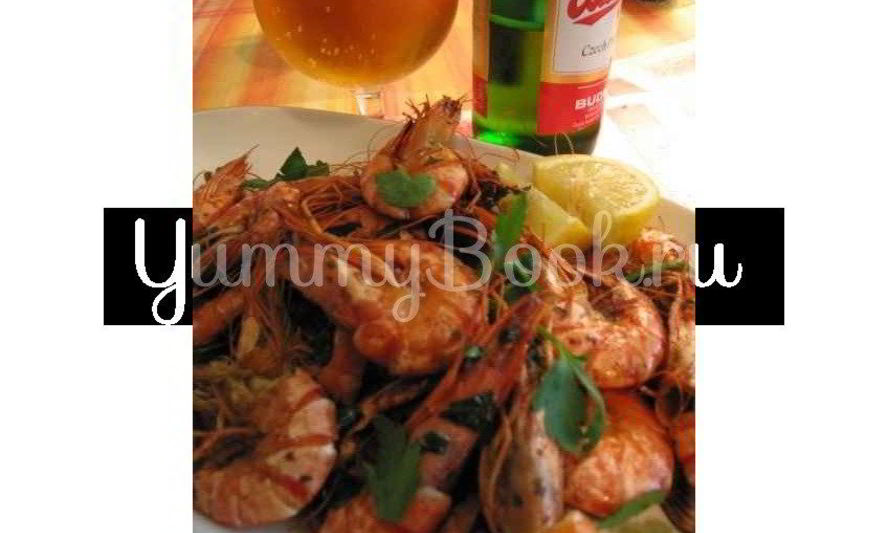 Рецепт креветок с чесноком и острым перцем
