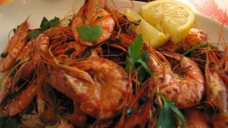 креветки с чесноком и острым перцем