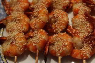 Креветки с медом