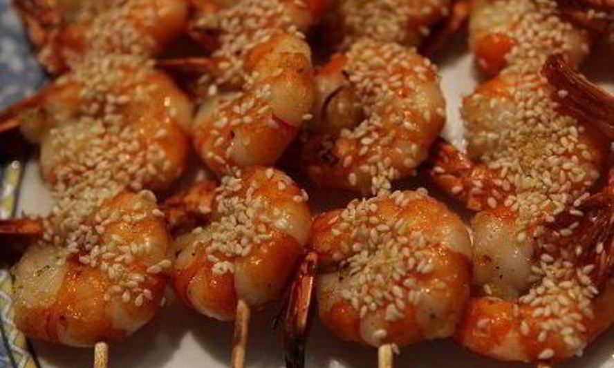 Рецепт креветок с медом