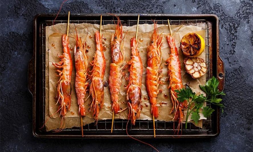 Рецепт лангустин на гриле