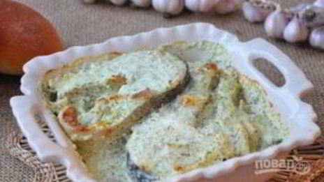 лосось под соусом в духовке