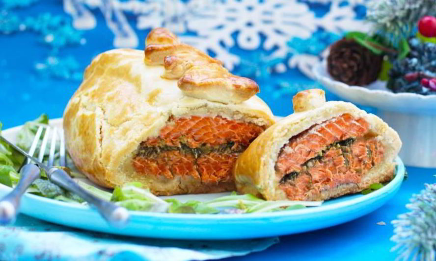 Рецепт лосося в песочном тесте с ароматным маслом