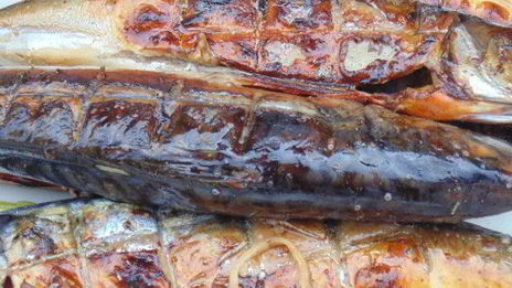 маринованная скумбрия на гриле