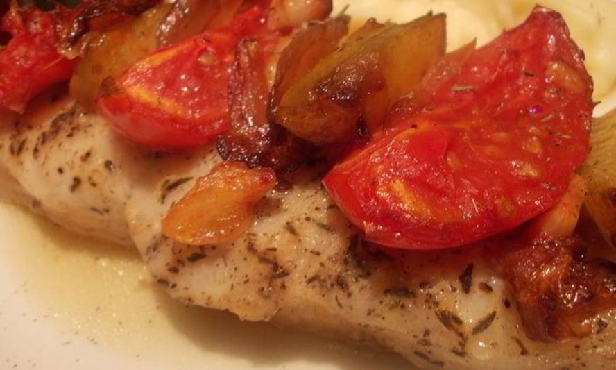 Рецепт пангасиуса с овощами в лимонно-горчичном маринаде