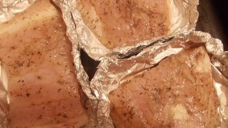 пангасиус с овощами в лимонно-горчичном маринаде