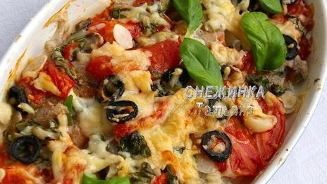 рыба по-итальянски со стручковой фасолью в хлебных крошках