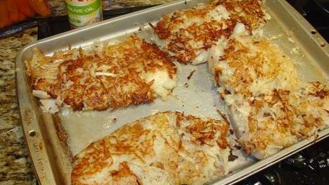 рыба с картофельной корочкой