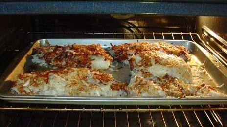 рыба с картофельной корочкой