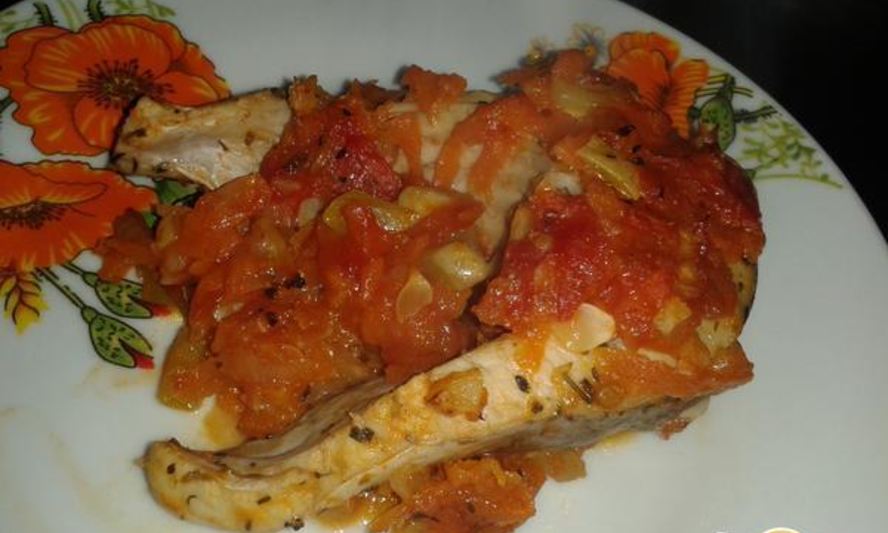 Рецепт рыбы среди овощей