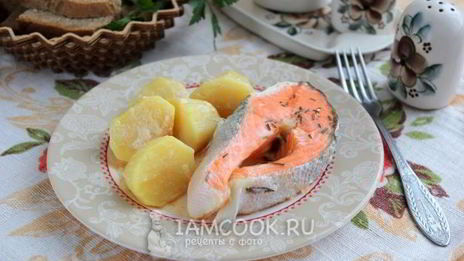 рыба в мультиварке с картошкой