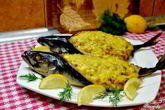 Рыба, запеченная с рисом