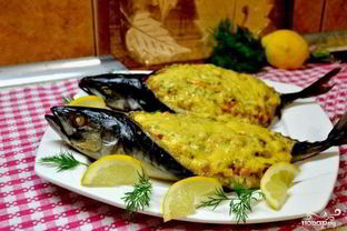 Рыба, запеченная с рисом