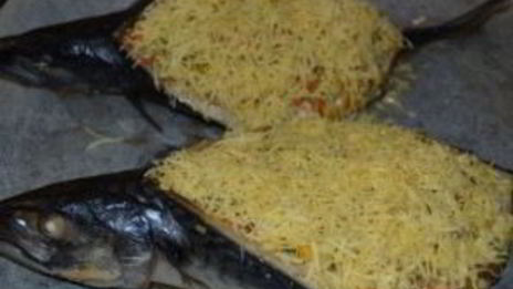 рыба, запеченная с рисом