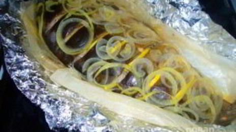 рыба, запеченная в духовке в фольге