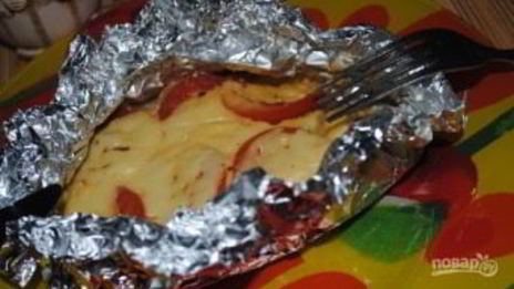 рыба, запеченная в фольге в мультиварке