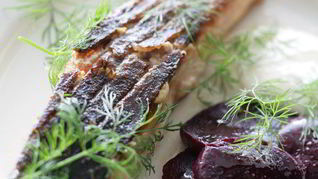 Семга с хреном