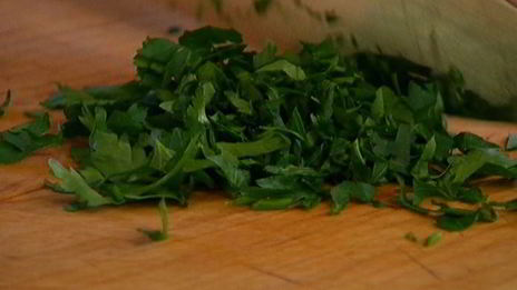 семга с соусом ромеско