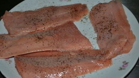 семга в цитрусовой тройной глазури