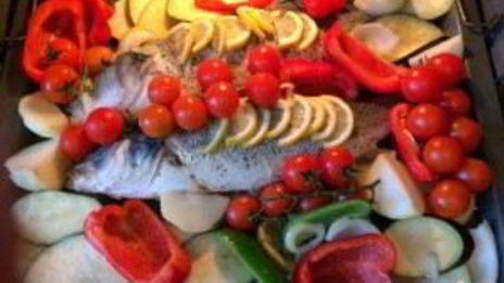 сибас запеченный