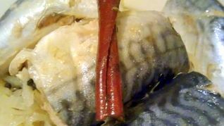 Скумбрия в очень пряном маринаде и луковой шубке