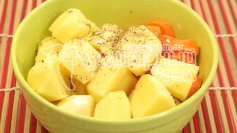 скумбрия запеченная в рукаве с овощами