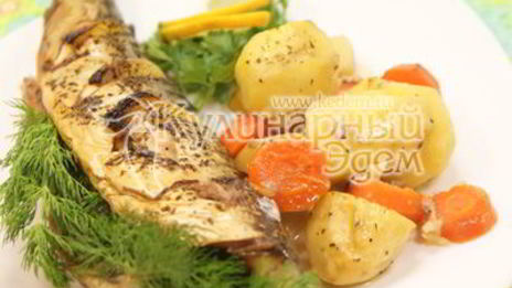 скумбрия запеченная в рукаве с овощами