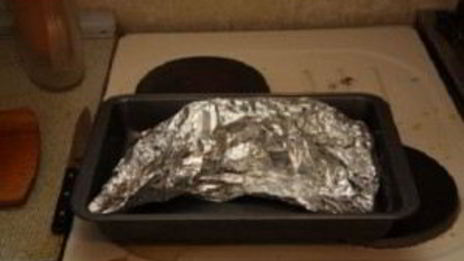 стерлядь, запеченная в фольге