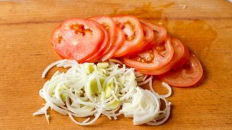 тилапия в конверте с песто из петрушки и фисташек