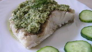 Треска с арахисовым соусом