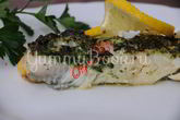 Треска, запеченная на лимоне