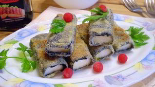 Вегетарианская жареная рыба