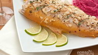 Янтарная форель в духовке