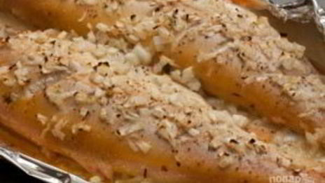 янтарная форель в духовке