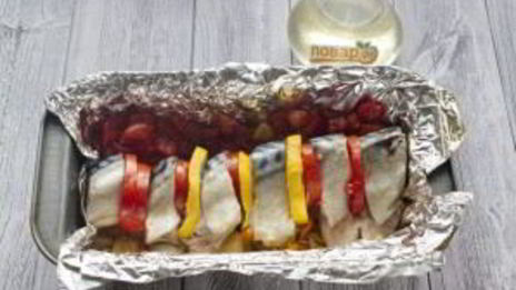 запеченная скумбрия краски осени