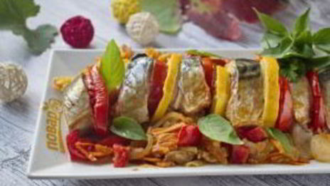 запеченная скумбрия краски осени