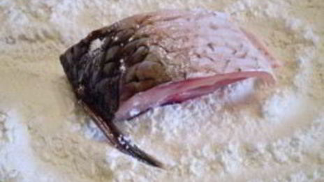 жареная рыба с рисом