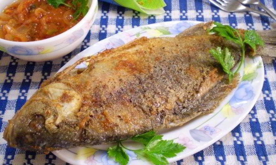 Рецепт жареной рыбы в манке
