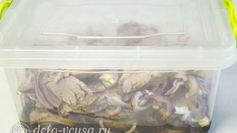 холодный шашлык из свинины