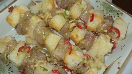 хрустящие шашлычки с рыбкой