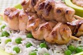 Куриный шашлык с рисом