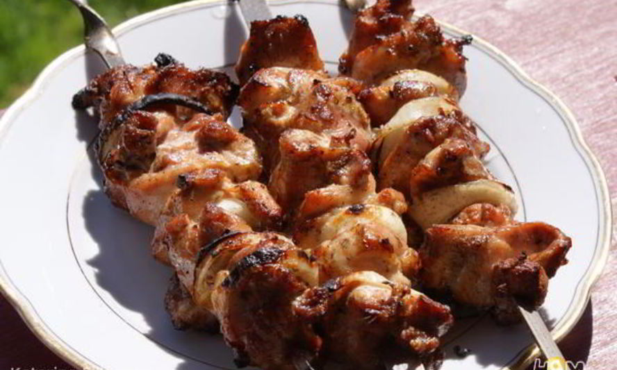 Рецепт куриного шашлыка в имбирно-лимонном маринаде