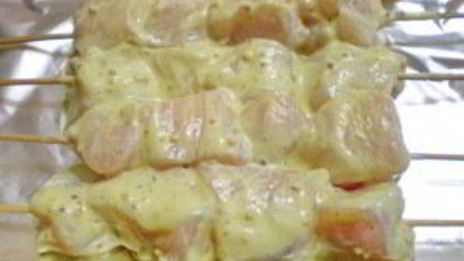 куриные шашлычки в духовке на шпажках