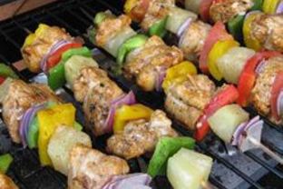 Куриные шашлычки в лимонном маринаде