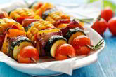 Овощные шашлычки на гриле
