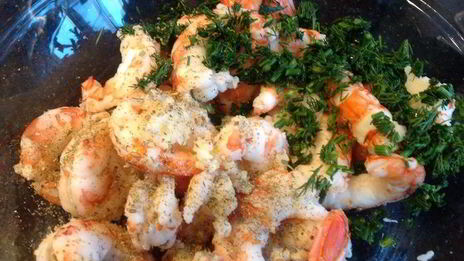 шашлычки из креветок