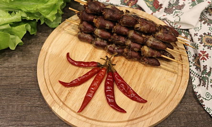 Рецепт шашлычков из куриных сердечек