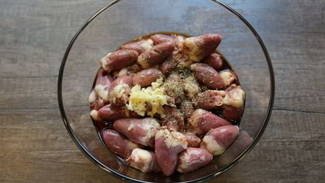 шашлычки из куриных сердечек