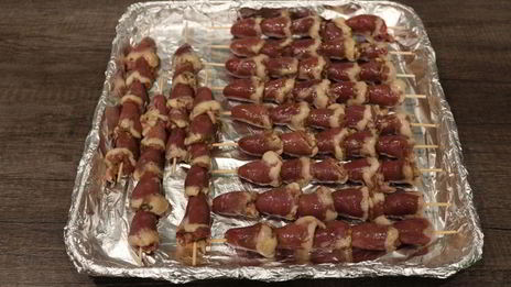 шашлычки из куриных сердечек